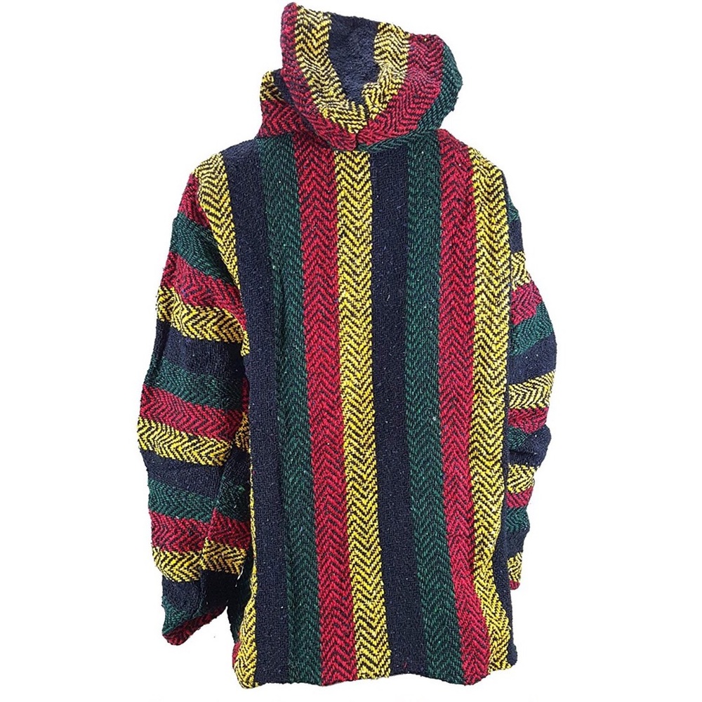 Rasta inspired woven hoodie